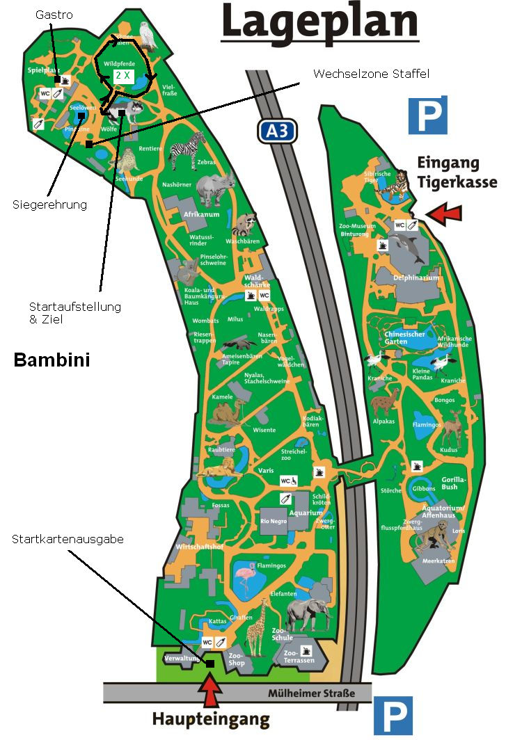 Zoolauf Duisburg Strecke Bambini